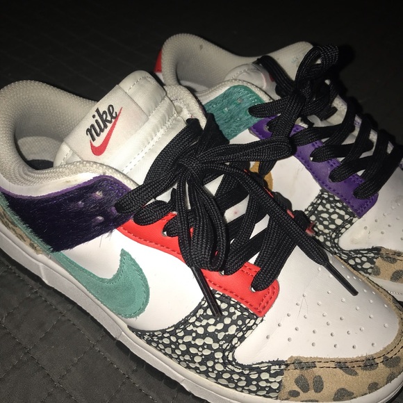 Women size 6 cheetah print Nike Donks - Picture 2 of 3